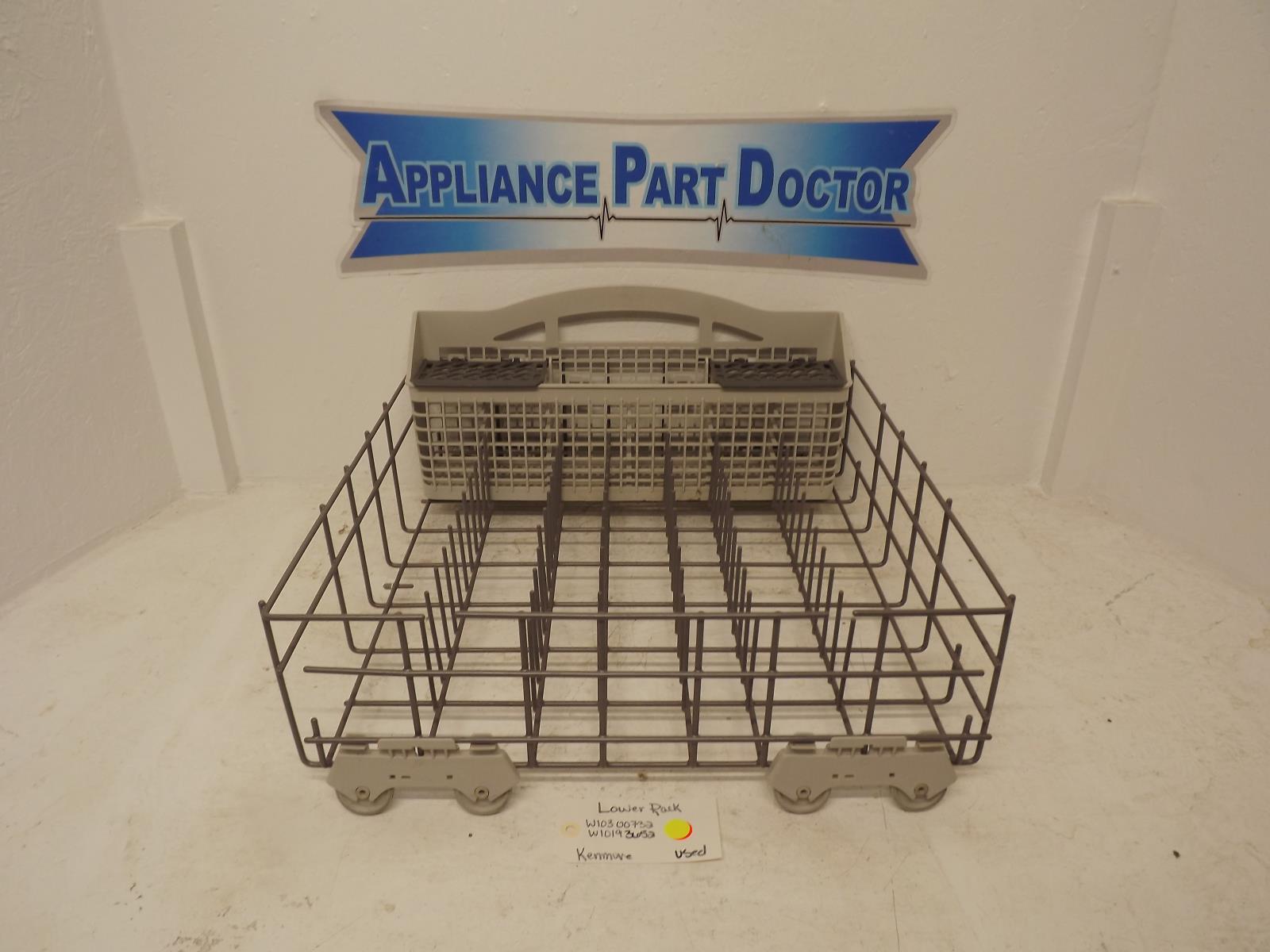 Kenmore Dishwasher W10300732 W10193652 Lower Rack Used Kenmore Dishwasher W10300732 W10193652 Lower Rack Used